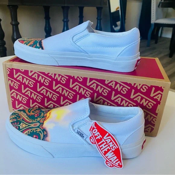Big Reveal Vans Slip Ons True White Vans Classic Slip On Shoes
